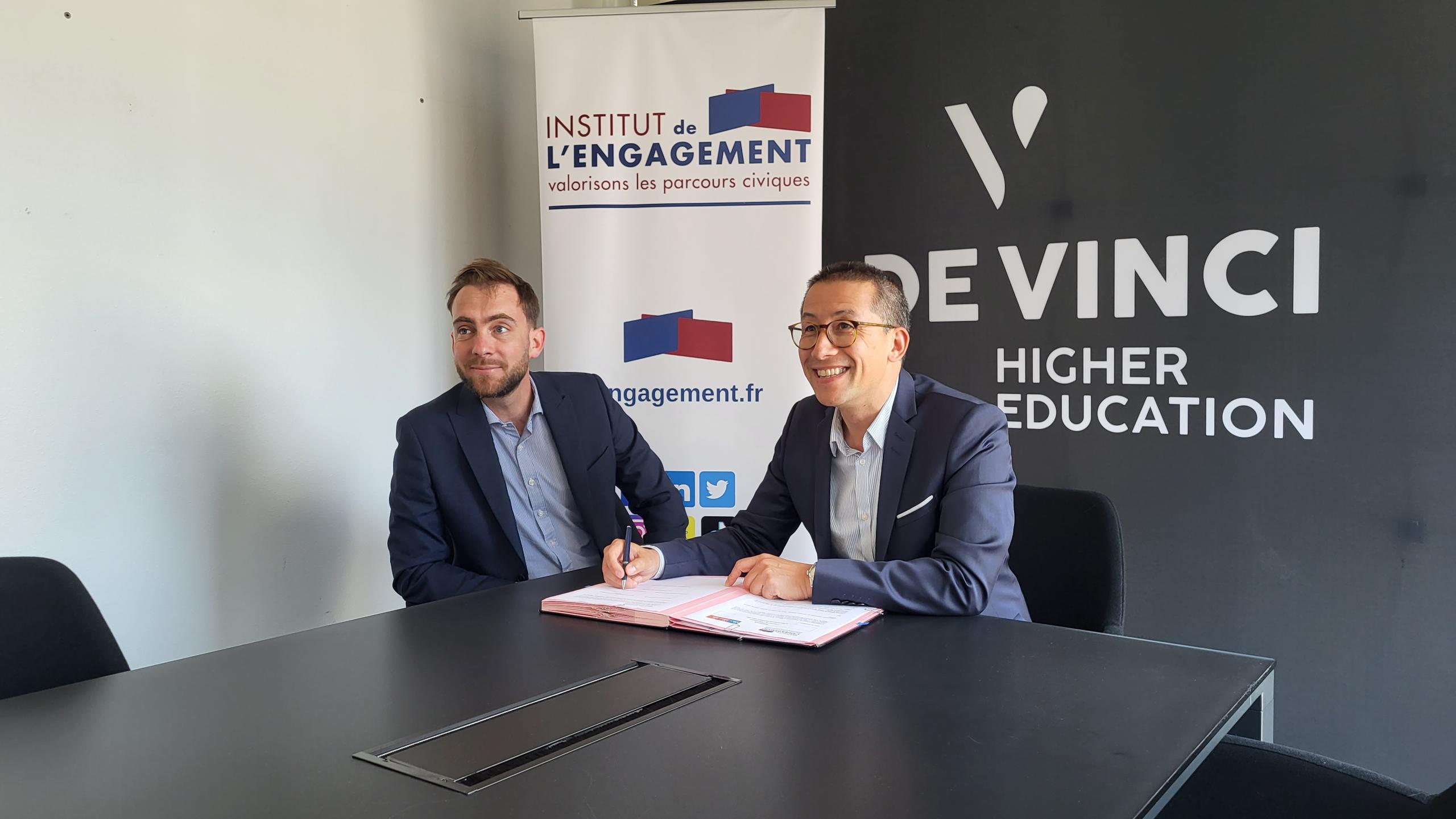 Le Pôle Léonard de Vinci et l’Institut de l’Engagement signent une